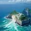 用户海边看日落头像，户外海景背景，轻松氛围